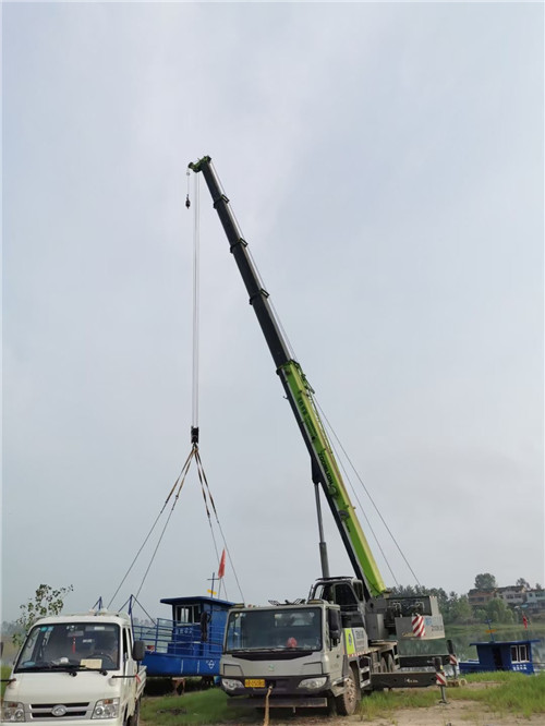 赣县区桥梁建设吊装案例